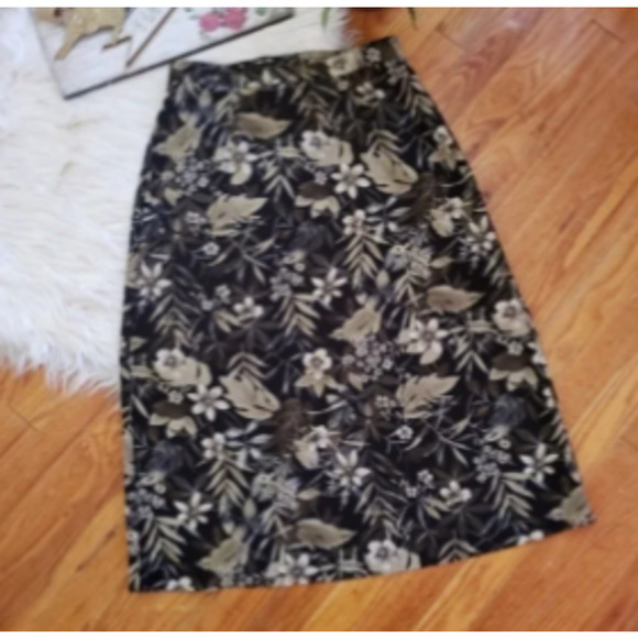 ❤️Sag Harbor hawaiian print Vintage maxi skirt S - Picture 2 of 3